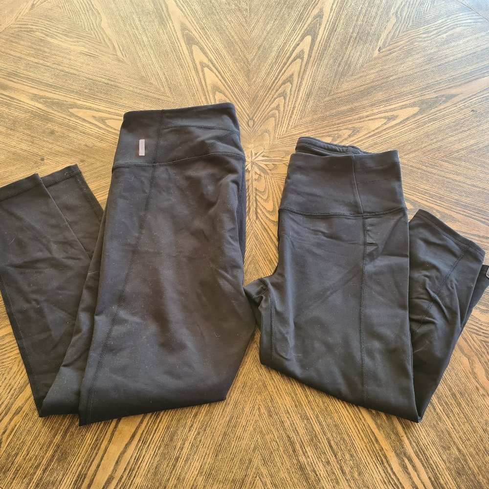 Zella and Oiselle black leggings size XL/14